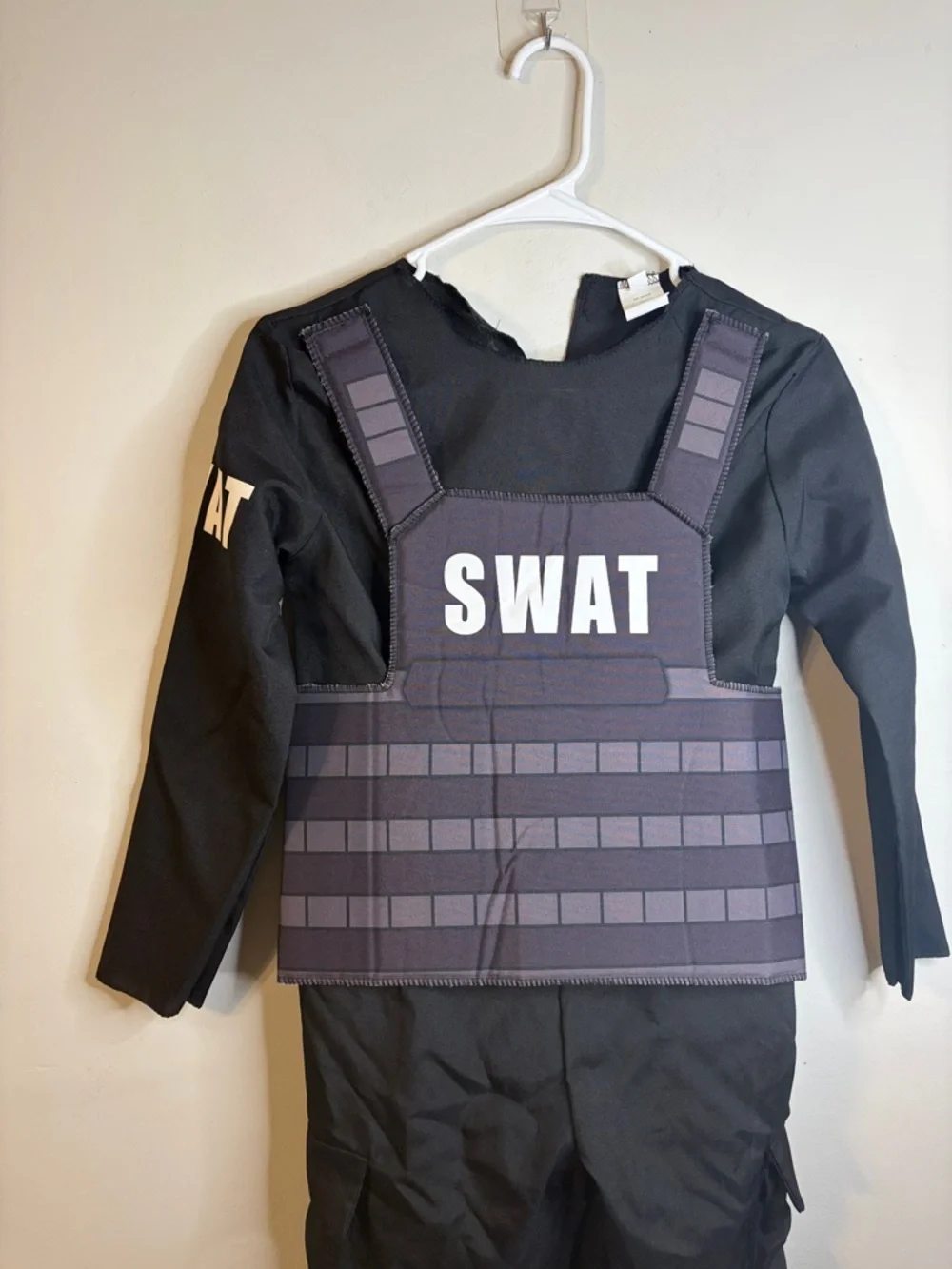 Target Black SWAT Costume with Padded Vest and Helmet #59 - Picture 4 of 7